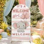 Welcome Baby Girl Stand