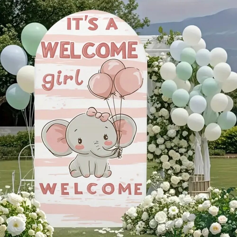 Welcome Baby Girl Stand