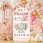 Welcome Baby Girl Stand
