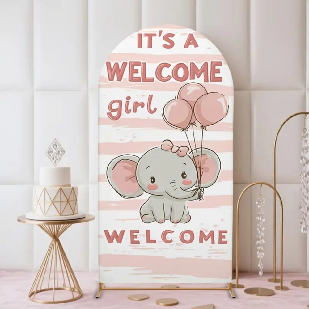 Welcome Baby Girl Stand