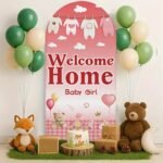 Welcome Baby Girl Stand