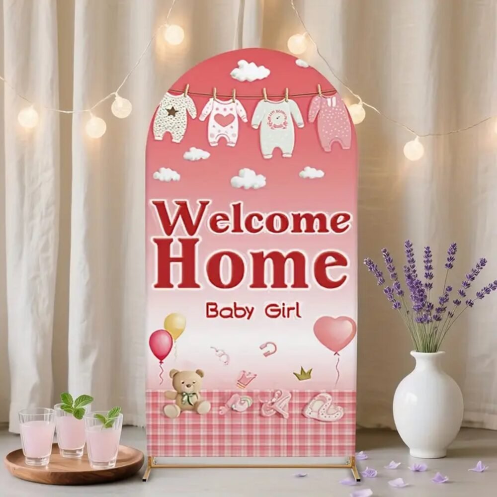 Welcome Baby Girl Stand