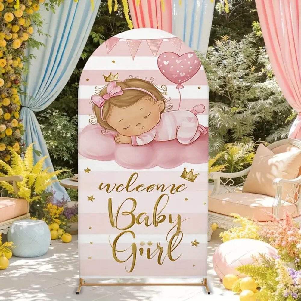 Welcome Baby Girl Stand