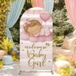 Welcome Baby Girl Stand