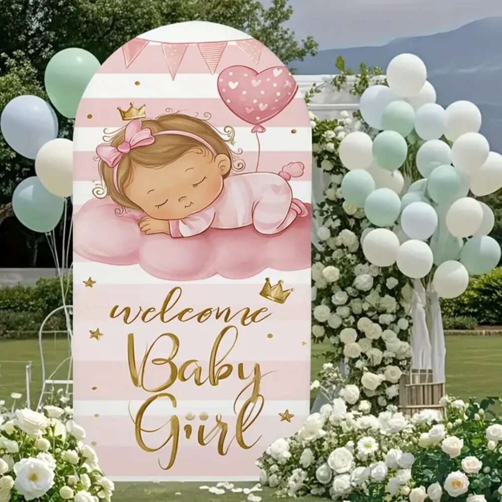 Welcome Baby Girl Stand