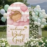 Welcome Baby Girl Stand