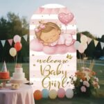 Welcome Baby Girl Stand