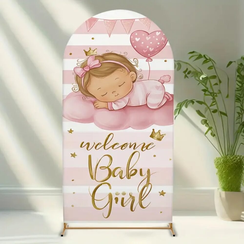 Welcome Baby Girl Stand