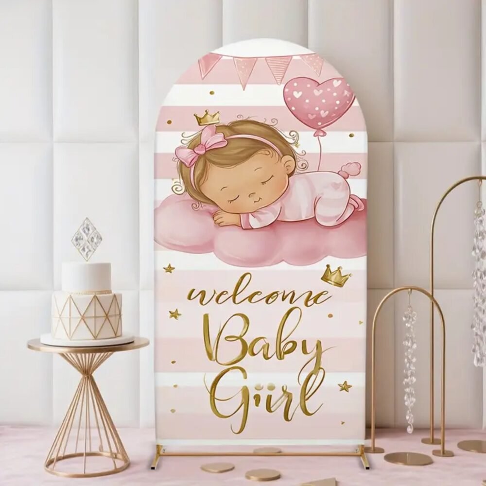 Welcome Baby Girl Stand