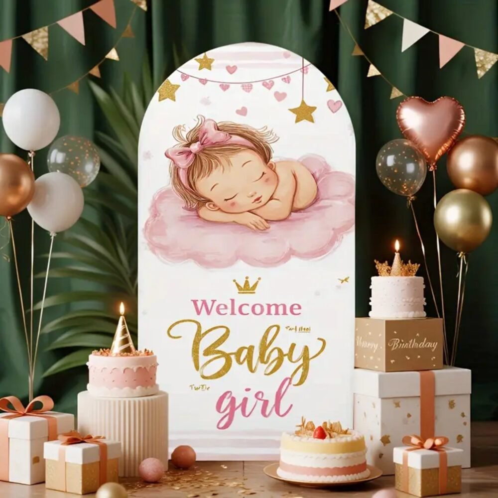 Welcome Baby Girl Stand