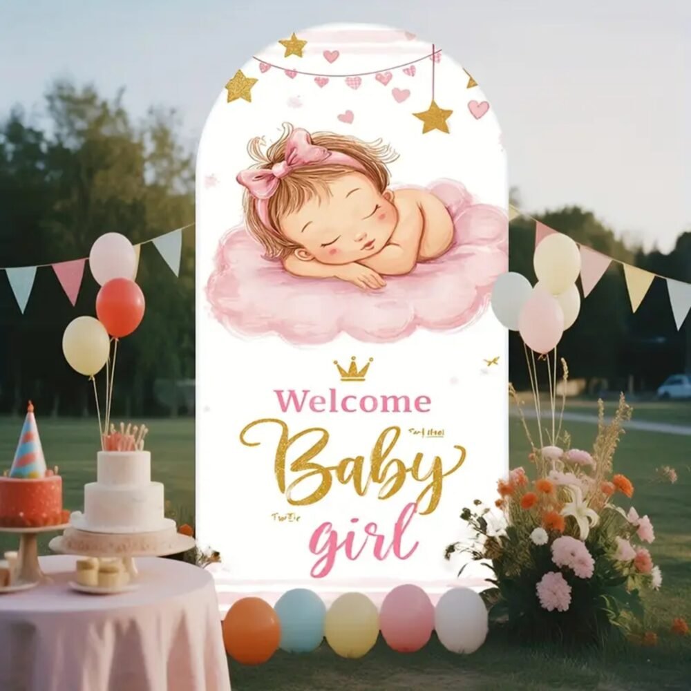Welcome Baby Girl Stand