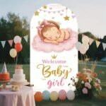 Welcome Baby Girl Stand