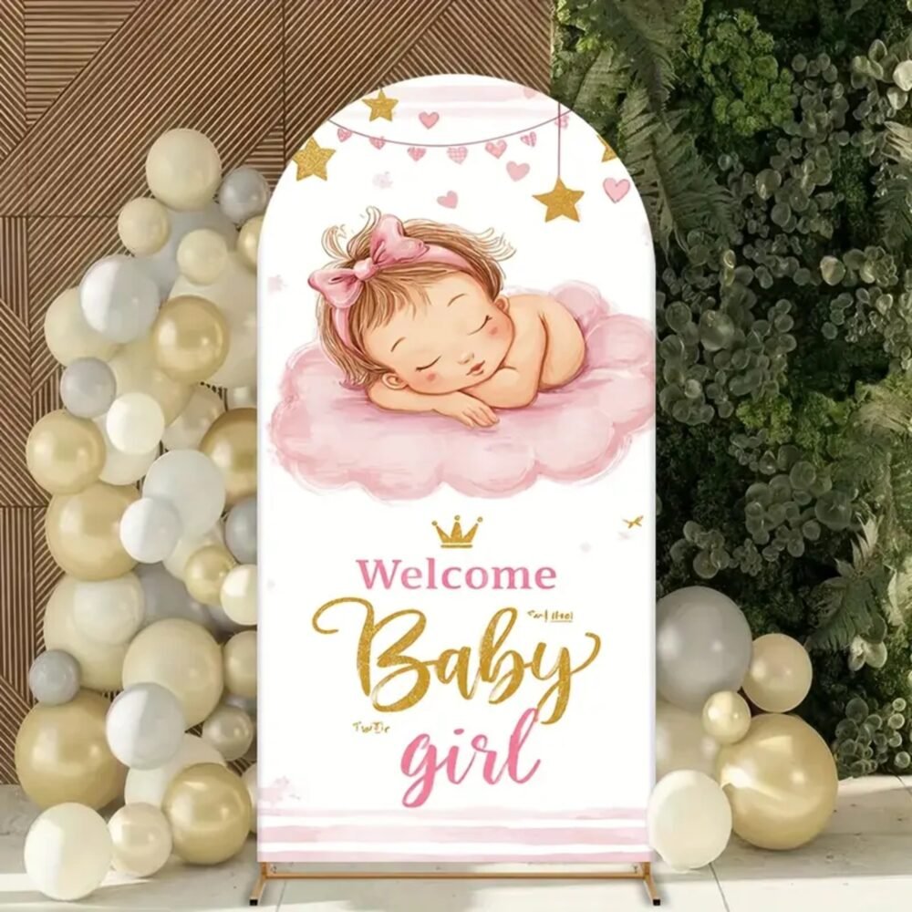 Welcome Baby Girl Stand