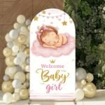 Welcome Baby Girl Stand