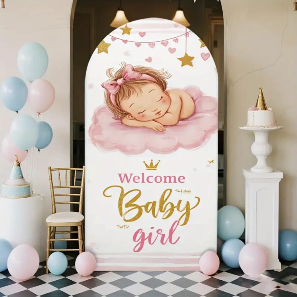 Welcome Baby Girl Stand