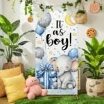 Welcome Baby Boy Stand