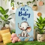 Welcome Baby Boy Stand