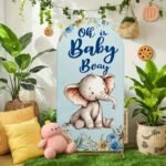 Welcome Baby Boy Stand