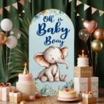 Welcome Baby Boy Stand