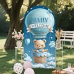 Welcome Baby Boy Stand