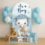 Welcome Baby Boy Stand