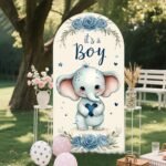 Welcome Baby Boy Stand