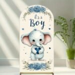 Welcome Baby Boy Stand