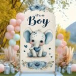 Welcome Baby Boy Stand