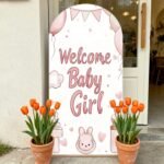 Welcome Baby Girl Stand