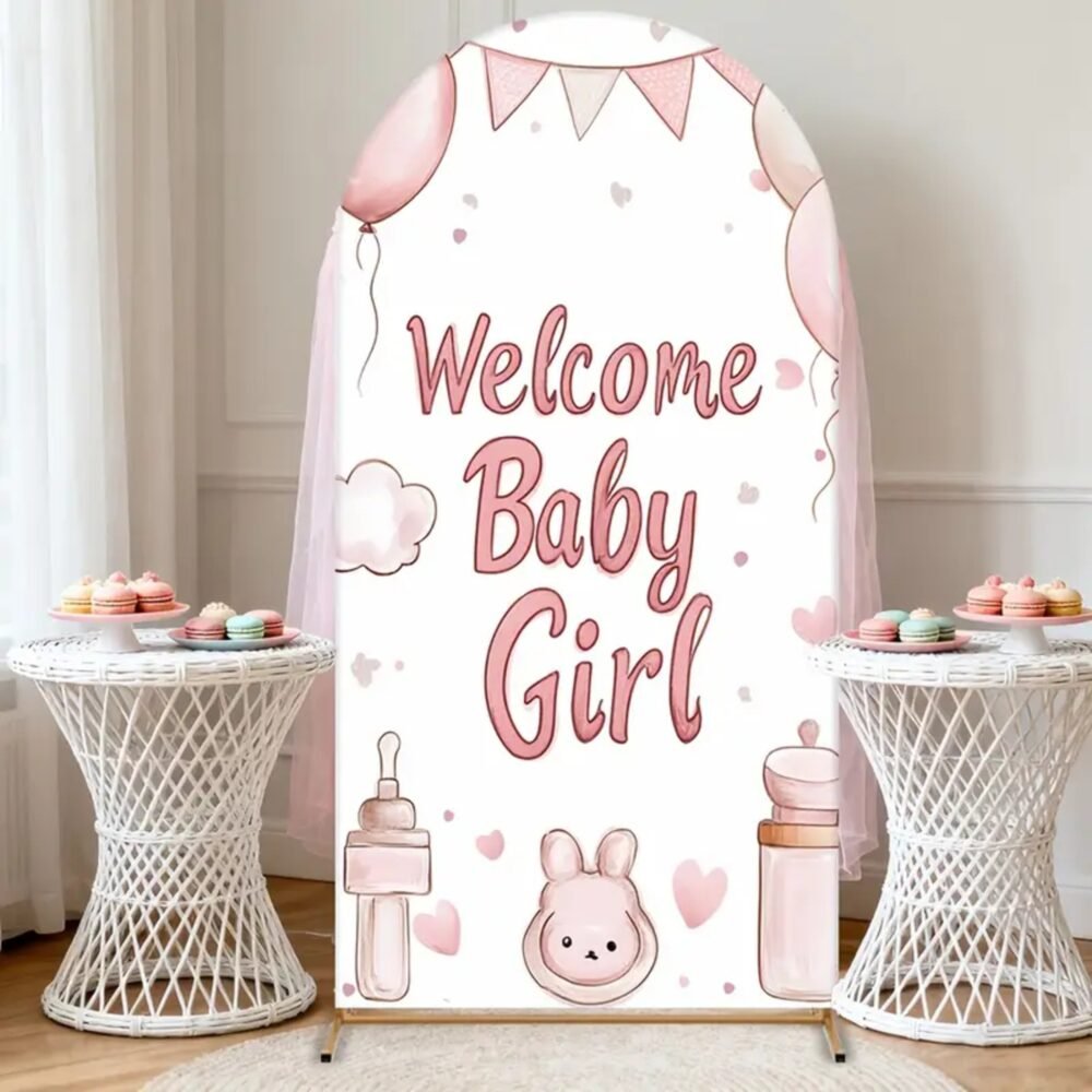 Welcome Baby Girl Stand