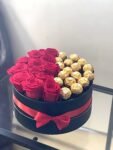 Luxury Red Flower & Chocolate Gift Box