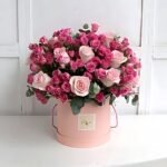 Elegant Light & Dark Pink Flower Box