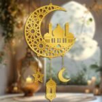 Ramadan Kareem Hanging Moon & Mosque Decoration
