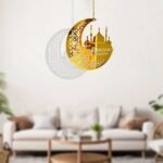 Ramadan Kareem Hanging Moon & Mosque Decoration