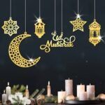 Ramadan Kareem Hanging Moon & Mosque Decoration