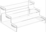 3-Tier High Transparent Acrylic Tiered Display Shelf