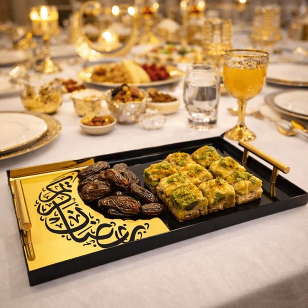 Luxury Ramadan Kareem Acrylic Serving Tray