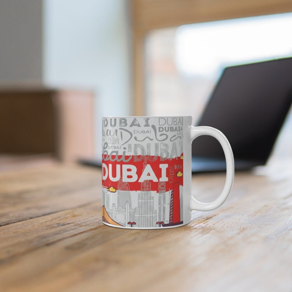 Dubai Skyline Ceramic Coffee Mug