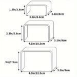 3-Pcs Acrylic U-Shaped Mini Display Stands