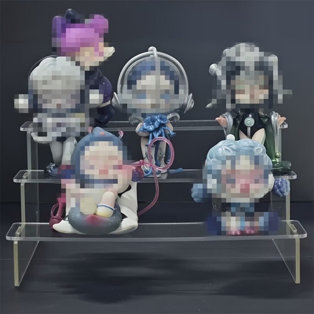 3-Tier High Transparent Acrylic Tiered Display Shelf