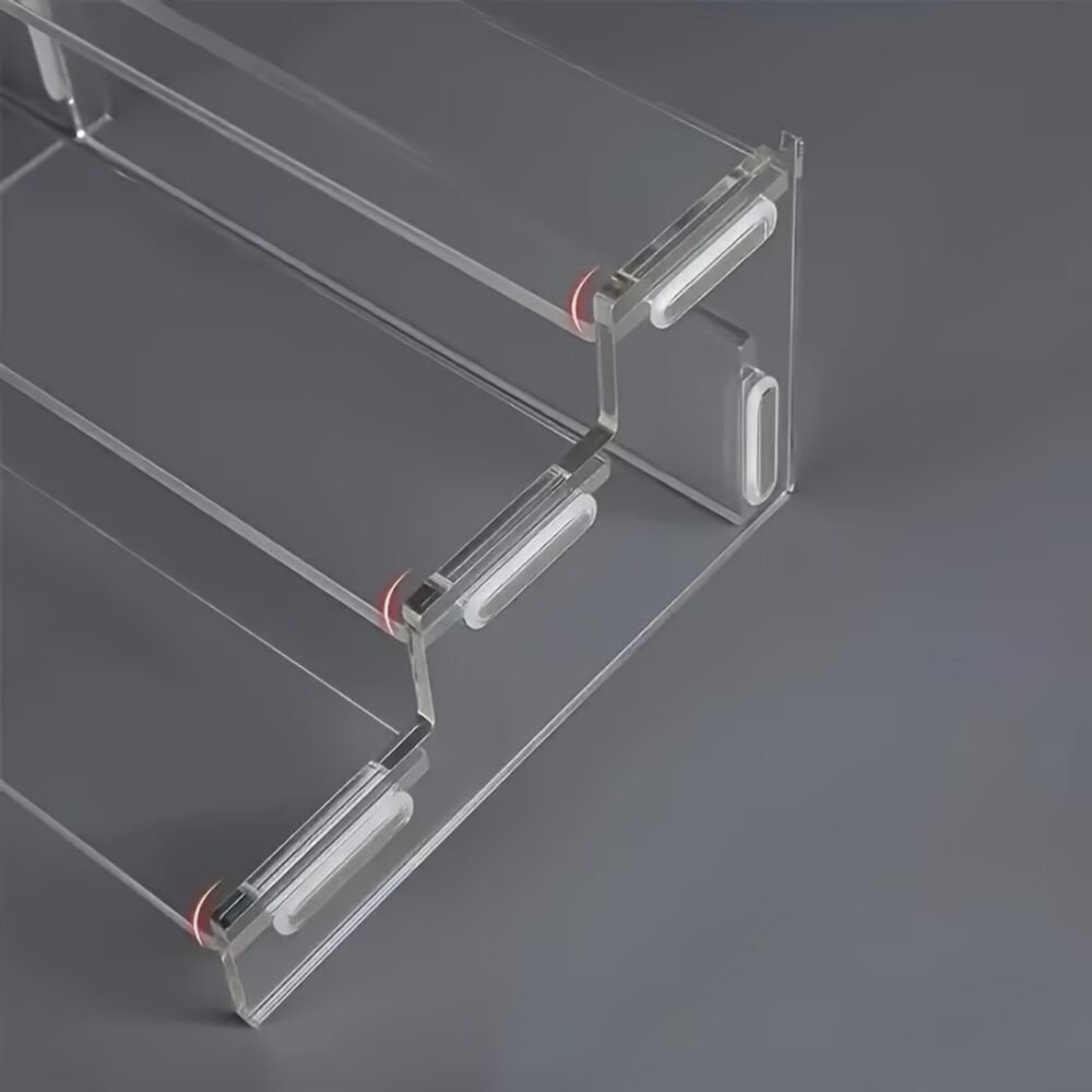 3-Tier High Transparent Acrylic Tiered Display Shelf