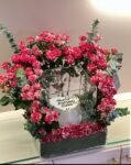 Luxury Acrylic Flower Box with Birthday Cake