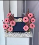 Luxury Acrylic Tray Gift with Pink Gerbera Flowers & Gift Box