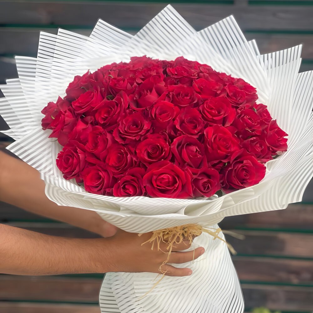 Luxury 50 Red Rose Bouquet