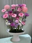 Elegant Pink & White Flower Arrangement in Decorative Vase