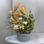 Exotic Bird of Paradise Flower Arrangement with Mixed Flowers