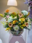 Luxury Mixed Flower Arrangement in Glass Vase