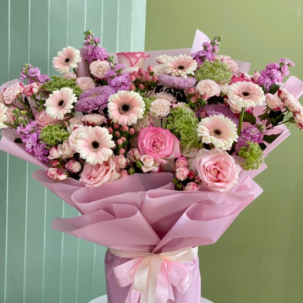 Luxury Pink Mixed Flower Bouquet