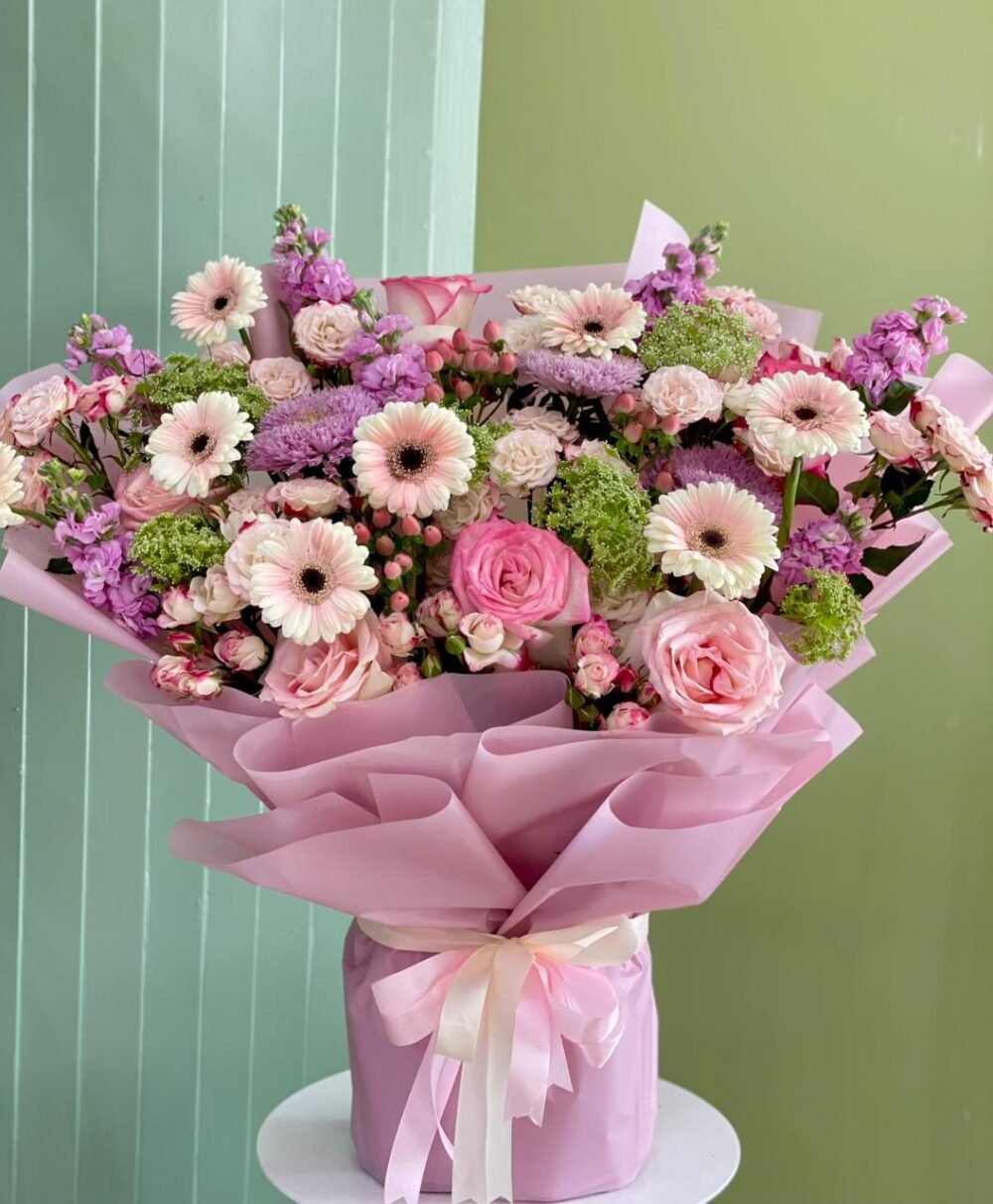 Luxury Pink Mixed Flower Bouquet