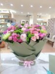 Luxury Large Pink & Green Mixed Flower Bouquet